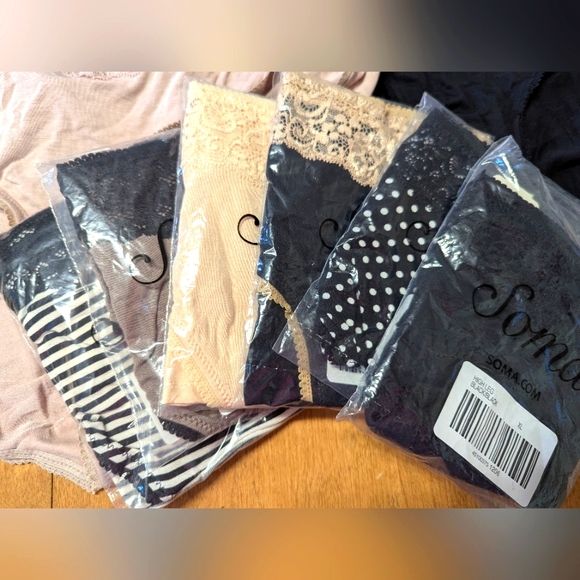 NWT Soma Women's Lace Trim High Waist Brief Panties - Picture 2 of 4